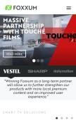 How foxxum.com looks like on a mobile device such as an iPhone.