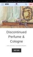 How fragranceoriginal.com looks like on a mobile device such as an iPhone.