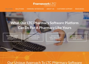 How frameworkltc.com looks like on a tablet such as an iPad.