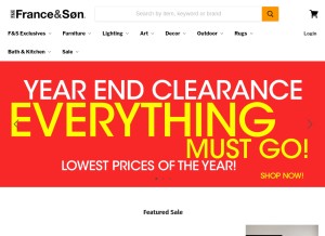 How franceandson.com looks like on a tablet such as an iPad.
