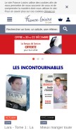 How franceloisirs.com looks like on a mobile device such as an iPhone.