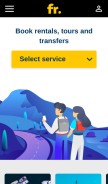 How francerent.com looks like on a mobile device such as an iPhone.