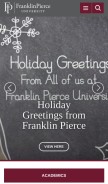 How franklinpierce.edu looks like on a mobile device such as an iPhone.