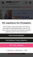 How frankwalder.com looks like on a mobile device such as an iPhone.