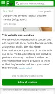 How frankwatching.com looks like on a mobile device such as an iPhone.