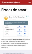 How frasesdeamor10.com looks like on a mobile device such as an iPhone.