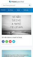 How frasestop.com looks like on a mobile device such as an iPhone.