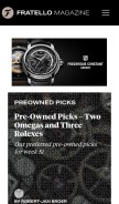 How fratellowatches.com looks like on a mobile device such as an iPhone.