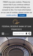 How frbsf.org looks like on a mobile device such as an iPhone.
