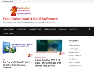 How free-4paid.com looks like on a tablet such as an iPad.
