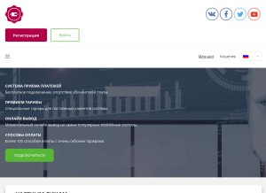 How free-kassa.ru looks like on a tablet such as an iPad.