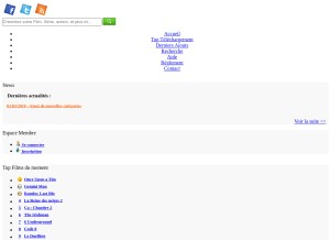 How free-telechargements.com looks like on a tablet such as an iPad.