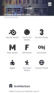 How free3d.com looks like on a mobile device such as an iPhone.