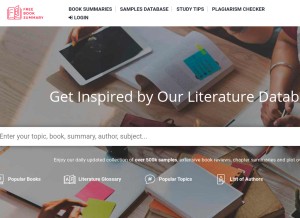 How freebooksummary.com looks like on a tablet such as an iPad.