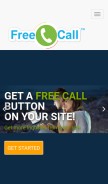How freecallinc.com looks like on a mobile device such as an iPhone.