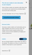 How freecom.net looks like on a mobile device such as an iPhone.