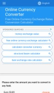 How freecurrencyrates.com looks like on a mobile device such as an iPhone.