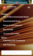 How freeditorial.com looks like on a mobile device such as an iPhone.
