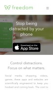 How freedom.to looks like on a mobile device such as an iPhone.