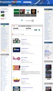 How freeintertv.com looks like on a mobile device such as an iPhone.