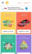 How freelotto.com looks like on a mobile device such as an iPhone.
