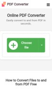 How freepdfconvert.com looks like on a mobile device such as an iPhone.
