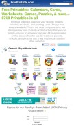How freeprintable.com looks like on a mobile device such as an iPhone.
