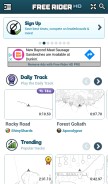 How freeriderhd.com looks like on a mobile device such as an iPhone.