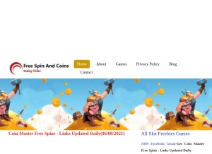 How freespinandcoins.com looks like on a tablet such as an iPad.