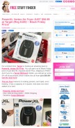 How freestufffinder.com looks like on a mobile device such as an iPhone.