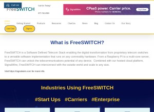 How freeswitch.org looks like on a tablet such as an iPad.