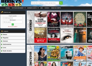 How french-bookys.com looks like on a tablet such as an iPad.