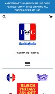How frenchies-goodies.com looks like on a mobile device such as an iPhone.