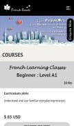 How frenchtweets.ca looks like on a mobile device such as an iPhone.