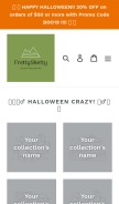 How frettysketty.com looks like on a mobile device such as an iPhone.