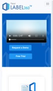 How freyrlabel.com looks like on a mobile device such as an iPhone.