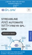 How freyrsplspm.com looks like on a mobile device such as an iPhone.