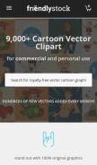 How friendlystock.com looks like on a mobile device such as an iPhone.