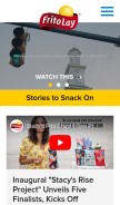 How fritolay.com looks like on a mobile device such as an iPhone.
