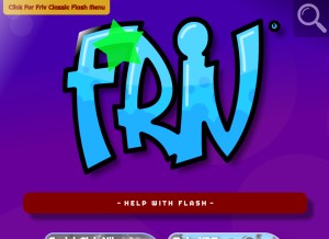 How friv.com looks like on a tablet such as an iPad.