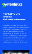 How fromhot.cc looks like on a mobile device such as an iPhone.