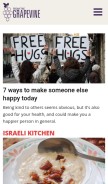 How fromthegrapevine.com looks like on a mobile device such as an iPhone.