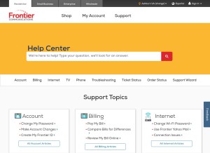 How frontierlocal.net looks like on a tablet such as an iPad.