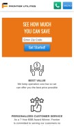 How frontierutilities.com looks like on a mobile device such as an iPhone.