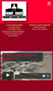 How frontsight.com looks like on a mobile device such as an iPhone.