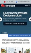 How frooition.com looks like on a mobile device such as an iPhone.