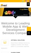 How frugalnova.com looks like on a mobile device such as an iPhone.