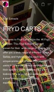 How frydcarts.company.site looks like on a mobile device such as an iPhone.