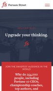 How fs.blog looks like on a mobile device such as an iPhone.