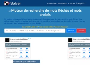 How fsolver.fr looks like on a tablet such as an iPad.